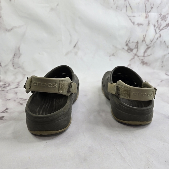 Crocs Sandal Womens 11 Mens Size 9 Brown All Terrain Shoe Sport Adjustable - Picture 4 of 11
